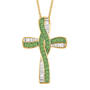The Birthstone Cross Pendant, Personalized Birthstone Cross 11038 0011 h august