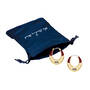Birthstone Initial Hoops, Birthstone Initial Hoops 11897 0011 n gift pouch