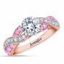 Birthstone Swirl Personalized Ring, Birthstone Swirl Ring 6531 001 3 6