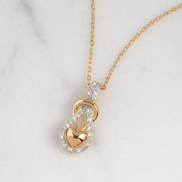 Diamond Infinity Heart Knot Pendant 11142 0824 m lifestyle