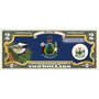 The State Bird & Flower Enhanced $2 Bill Collection, State Bird and Flower Enhanced $2 Bill Collection 11346 0026 a Maine