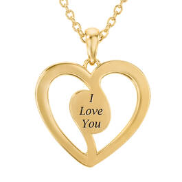 I Love You Diamond Necklace 10678 0018 c back