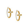 Birthstone & Diamond Cross Hoops, The Birthstone Diamond Cross Hoops 11446 0017 k november