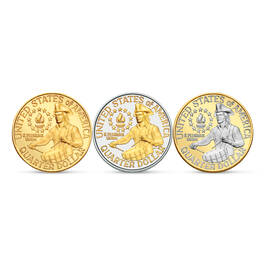Platinum and Gold Enh Bicent Mint Mark Set 12147 0017 c quartercoins