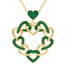 Personalized Love is the Answer Birthstone Pendant 10553 0018 e may