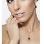 Birthstone Necklace with FREE Matching Earrings, Birthstone Necklace Earring Set 6930 0010 n model