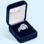 Flair & Square Personalized Birthstone & Diamond Ring, Flair Square Personalized Birthstone Diamond Ring 2306 001 5 13