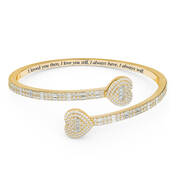 Hearts Embrace Diamond Bangle 12216 0013 a main