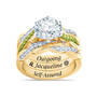 Birthstone & Zodiac Ring Set, Birthstone Zodiac Ring Set 6740 0044 h august