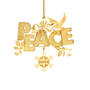 2025 Gold Ornament Collection, 2025 Gold Ornament Collection 12034 0054 i peace