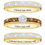 I Love You Always Diamond Ring Set, I Love You Always Diamond Ring Set 5215 002 6 2