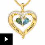 Forever Together Birthstones & Heart Diamond, , video-thumb