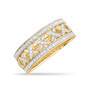 Personalized Diamond Kiss Ring with FREE Personalized Earrings, Diamond Kiss Ring 1918 0157 a main