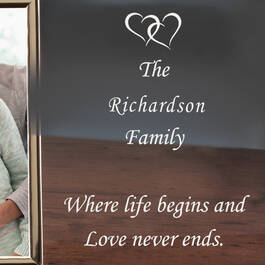 The Personalized Glass Frame 10654 0032 c closeup