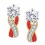 Birthstone Swirl Earrings, Birthstone Swirl Earrings 5361 014 3 7