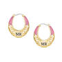 Birthstone Initial Hoops, Birthstone Initial Hoops 11897 0011 j october