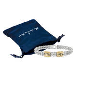 Double Steel Birth Year and Initials Bracelet 12572 0011 g giftpouch