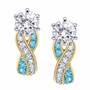 Birthstone Swirl Earrings, Birthstone Swirl Earrings 5361 014 3 12