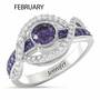 Birthstone Wave Ring, Birthstone Wave Ring 2202 001 0 6