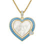 Birthstone&Diamond Heart Pendant 12465 0011 l december