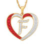 Granddaughter Initial Heart Pendant, For My Granddaughter Diamond Initial Heart Pendant 10121 0011 a f initial
