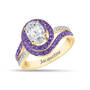 Swirling Elegance Birthstone Ring, Swirling Elegance Birthstone Ring 11950 0015 b february