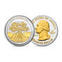 Platinum and Gold State Quarters, Platinum and Gold Highlighted Land of the Free Quarters 11129 0011 a VI