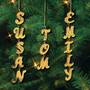 ‟Uniquely Yours” Personalized Gold Christmas Ornaments, Uniquely Yours Personalized Gold Christmas Ornaments 0084 004 1 2