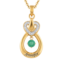 Genuine Birthstone Drop Pendant 2273 001 4 5