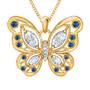 The Birthstone Butterfly Diamond Pendant 2030 001 8 9