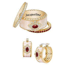 Birthstone Triumph Ring Set with Free Matching Earrings 12274 0012 g july