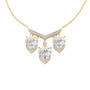 Trio of Hearts Diamond Necklace with FREE Matching Earrings, Trio of Hearts Diamond Necklace with Free Earrings 11808 0019 b necklace