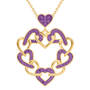 Love is the Answer Birthstone Pendant, Personalized Love is the Answer Birthstone Pendant 10553 0018 b february