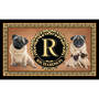The Personalized Dog Accent Rug, The Dog Accent Rug 6859 0033 a Pug Fawn