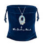 The Shimmering Sea Crystal Pendant, The Shimmering Sea Crystal Pendant 11218 0013 g gift pouch