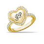 Heart of Gold Stackable Three Ring Set, Personalized Heart of Gold Stackable Three Ring Set 12211 0018 c ring