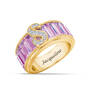 Personalized Birthstone & Diamond Initial Ring, Personalized Birthstone Diamond Initial Ring 11033 0016 j october