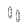 Birthstone Brilliance Hoops, Birthstone Brilliance Hoops 12064 0016 g july