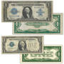 The 1920's One-Dollar Silver Coin and Currency Set, 1920s one dollar silver coin and currency set DCS d Notes