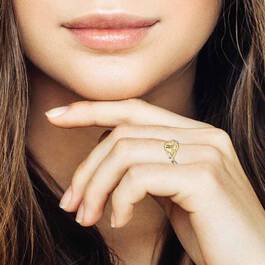 Personalized Diamond Signet Ring 6021 002 8 4