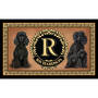 The Personalized Dog Accent Rug, The Dog Accent Rug 6859 0033 a Poodle Black