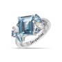 True Colors Seven Carat Birthstone Ring, Personalized True Colors Seven Carat Birthstone Ring 11843 0016 c march