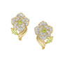 Birthstone & Diamond Rose Earrings, Birthstone Diamond Rose Earrings 11896 0012 h august