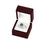 AAA Tanzanite & Diamond Halo 9KT Gold Ring, Tanzanite Diamond Halo 9kt Gold Ring 12051 0011 g giftbox