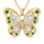 The Birthstone Butterfly Diamond Pendant 2030 001 8 5