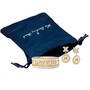Personalized Diamond Kiss Ring with Free Earrings 1918 0157 g gift pouch