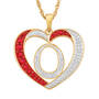 Granddaughter Initial Heart Pendant, For My Granddaughter Diamond Initial Heart Pendant 10121 0011 a o initial
