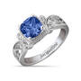 Vintage Elegance Birthstone Ring, Personalized Vintage Elegance Birthstone Ring 12122 0016 i september