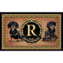 The Personalized Dog Accent Rug, The Dog Accent Rug 6859 0033 a Dachshund Black