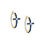 Birthstone & Diamond Cross Hoops, The Birthstone Diamond Cross Hoops 11446 0017 i september